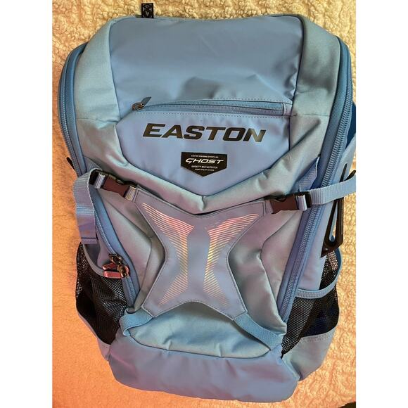 Easton Ghost NX Backpack Equipment Bag Adult Fastpitch Softball Baseball Blue - Picture 5 of 9